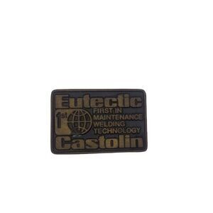 Vintage Worn Eutectic Castolin Dyna Brass Buckle Welding Technology Cowboy